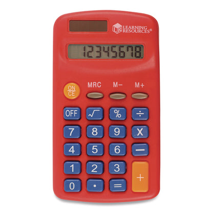 Learning Resources® Rainbow Calculators, 8-Digit, LCD, 10 Calculators (LRNLER0014)