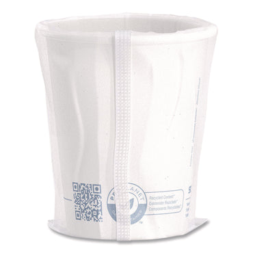 SOLO® Recycled Content PCF Paper Hot Cups, 10 oz, ProPlanet Seal, White/Blue, 480/Carton (SCCW370RCPLANET)
