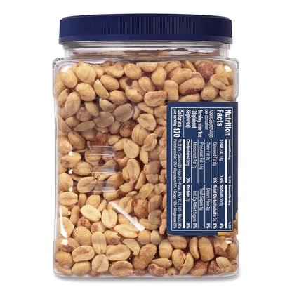 Planters® Cocktail Peanuts, Salted, 35 oz Canister (PTN07615)