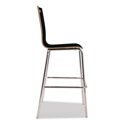 nps®-bushwick-series-bentwood-stool-supports-up-to-500-lb-30-seat-height-black-seat-black-back-chrome-base-4-pack-npsbcs234_4