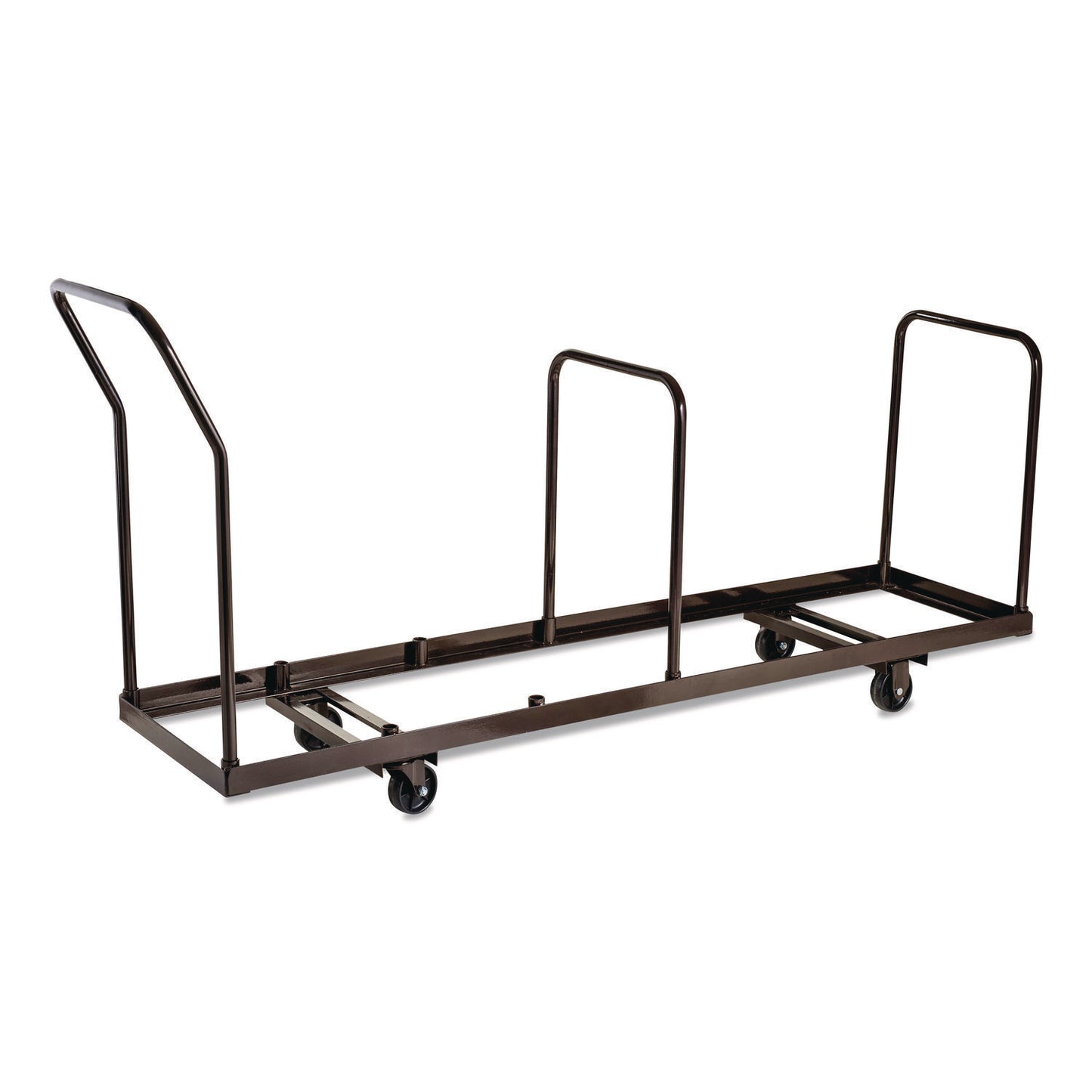 NPS® Folding Chair Dolly For Vertical Storage, Metal, 1,100 lb Capacity, 19.25" x 81" x 38.5", Brown (NPSDY35)