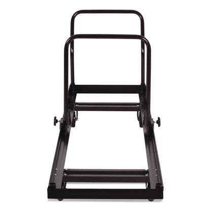 NPS® Folding Chair Dolly For Vertical Storage, Metal, 1,100 lb Capacity, 19.25" x 81" x 38.5", Brown (NPSDY35)