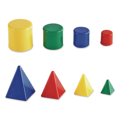 Learning Resources® Mini GeoSolids, Grades K to 5, 32 Pieces (LRNLER0913)