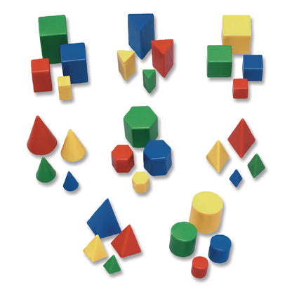 Learning Resources® Mini GeoSolids, Grades K to 5, 32 Pieces (LRNLER0913)