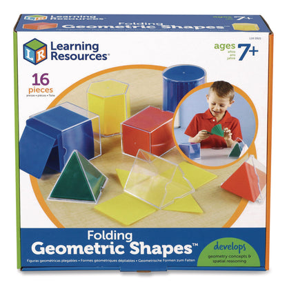 Learning Resources® Folding Geometric Shapes, Grades 2 to 6, 16 Pieces (LRNLER0921)