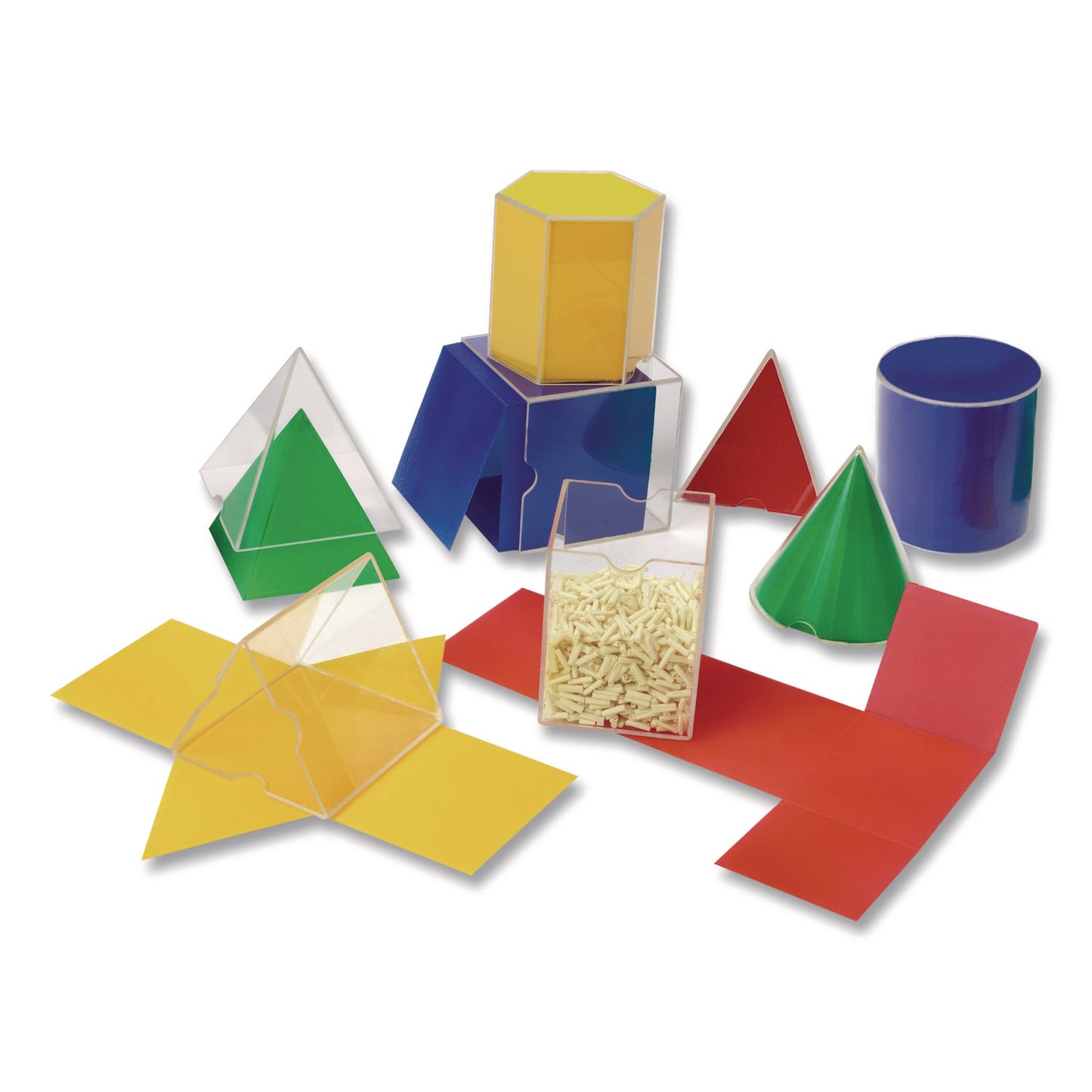 Learning Resources® Folding Geometric Shapes, Grades 2 to 6, 16 Pieces (LRNLER0921)