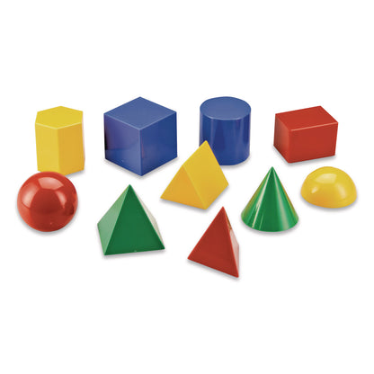 Learning Resources® Large Geometric Shapes, Grades K to 5, 10 Pieces (LRNLER0922)