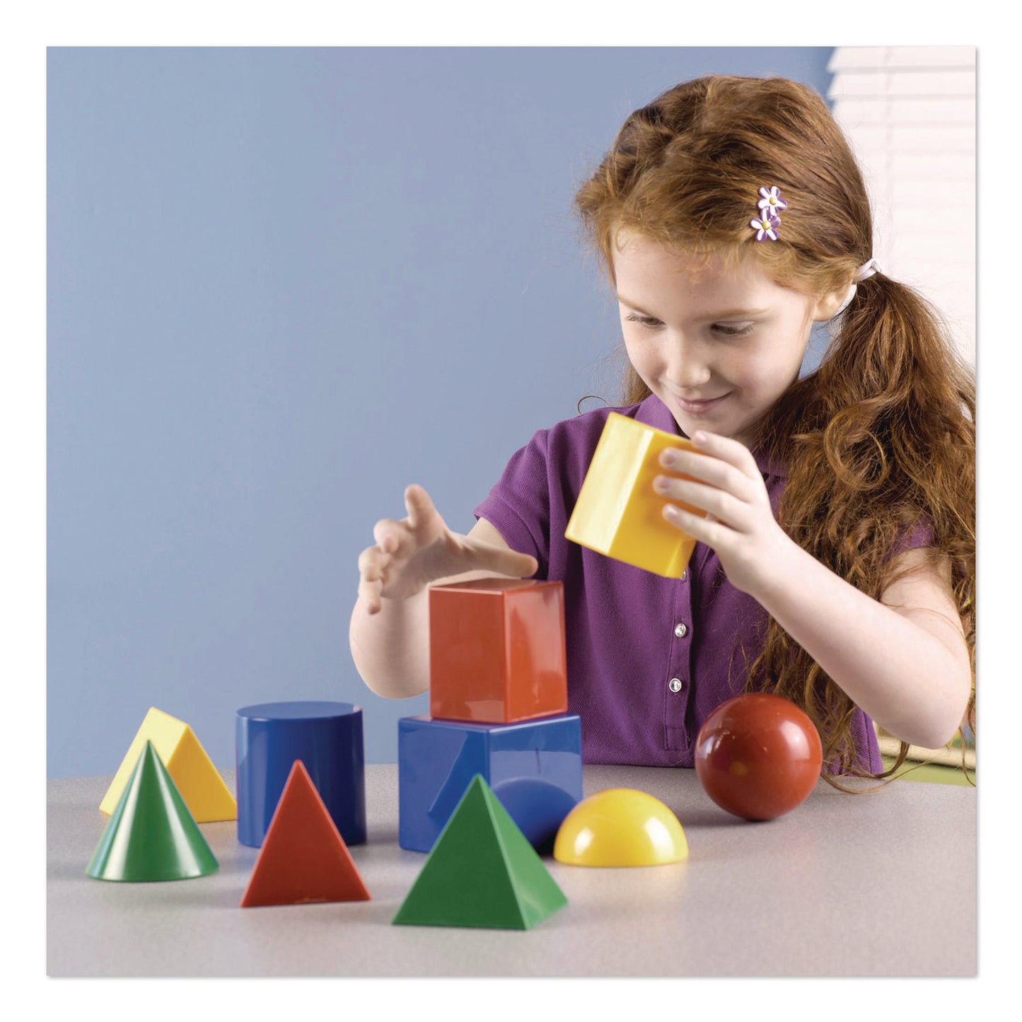 Learning Resources® Large Geometric Shapes, Grades K to 5, 10 Pieces (LRNLER0922)