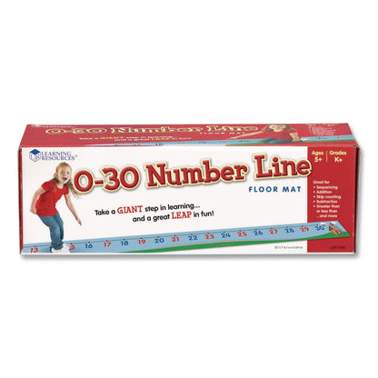 Learning Resources® 0-30 Number Line Floor Mat, Grades K to 5 (LRNLER0935)