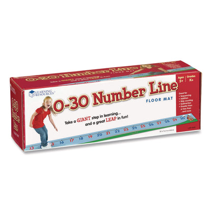 Learning Resources® 0-30 Number Line Floor Mat, Grades K to 5 (LRNLER0935)