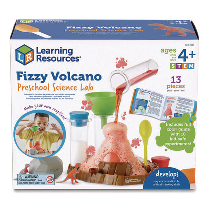 Learning Resources® Fizzy Volcano Preschool Science Lab, Grades Pre-K to 2, 13 Pieces (LRNLER2895)