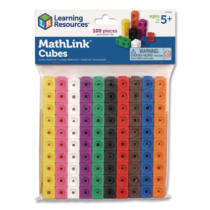 Learning Resources® MathLink Cubes, Grades 1 to 3, 100 Pieces (LRNLER4285)