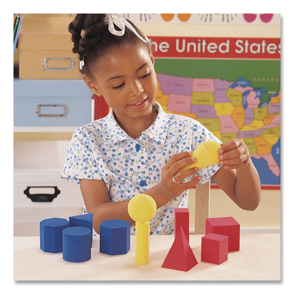 Learning Resources® Hands-On Soft Geometric Solids, Grades K to 5, 12 Pieces (LRNLER6120)