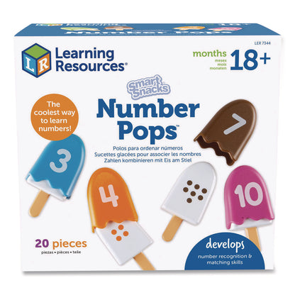Learning Resources® Smart Snacks Number Pops, Pre-K, 20 Pieces (LRNLER7344)