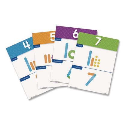 Learning Resources® Number Construction Activity Set, Pre-K to K, 50 Pieces (LRNLER8550)