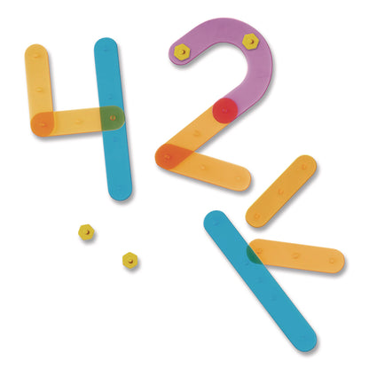 Learning Resources® Number Construction Activity Set, Pre-K to K, 50 Pieces (LRNLER8550)