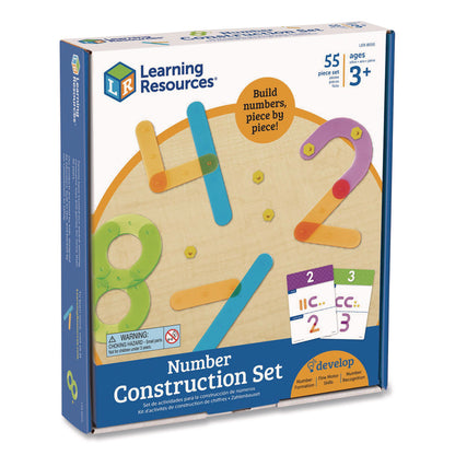 Learning Resources® Number Construction Activity Set, Pre-K to K, 50 Pieces (LRNLER8550)