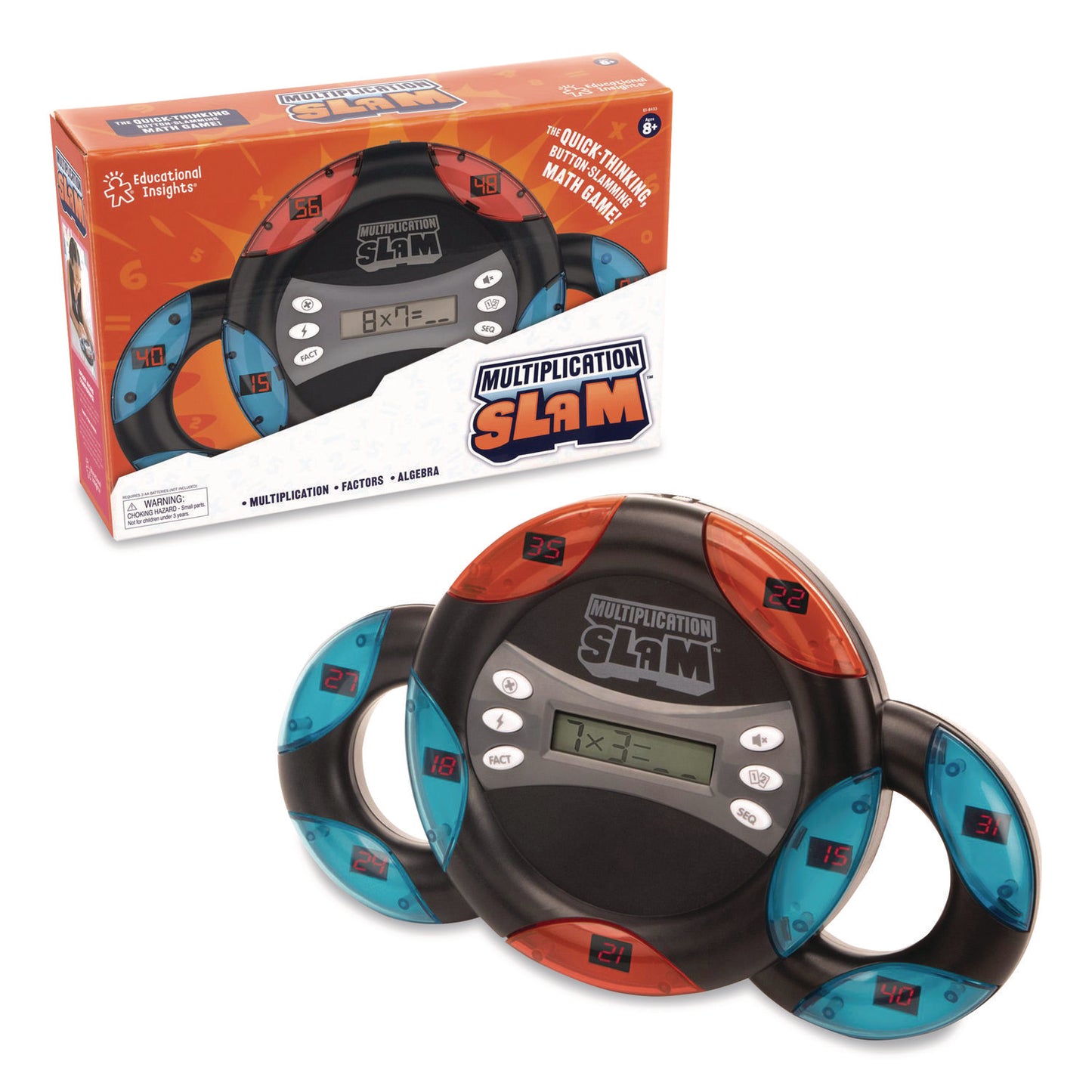 Educational Insights® Multiplication Slam, Five Games Modes, Two Subjects: Multiplication and Division, Grades 3 to 7 (EII8433)