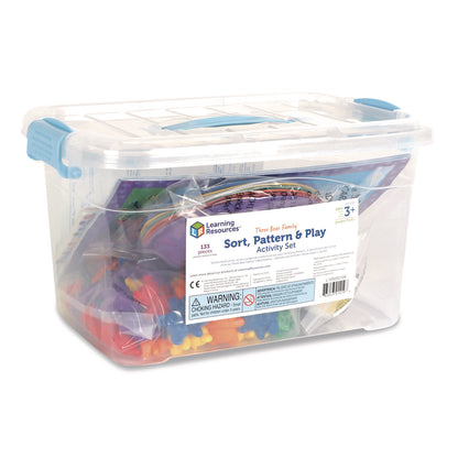 Learning Resources® Three Bear Family Sorting Activity Set, Pre-K to K, 133 Pieces (LRNLER0757)