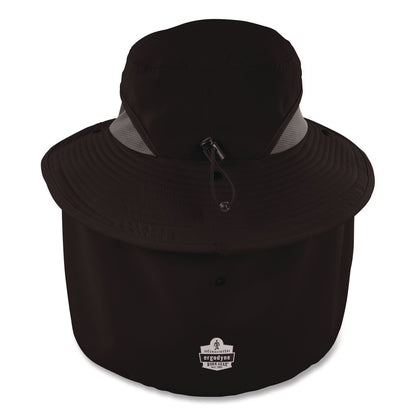 ergodyne®-chill-its-8934-ranger-hat-with-neck-shade-microfiber-polyester-large-x-large-black-ego12726_2