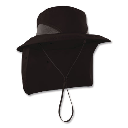 ergodyne®-chill-its-8934-ranger-hat-with-neck-shade-microfiber-polyester-large-x-large-black-ego12726_1