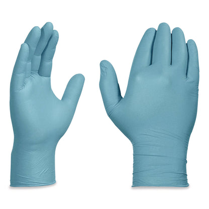 AMMEX® Professional Nitrile Exam Gloves, Powder-Free, Medium, 3 mil Thick, 9.5" Long, Light Blue, 100/Box (AXCAPFN44100)