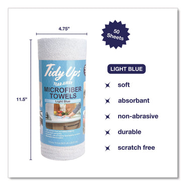 tidyups-microfiber-towel-roll-11-5-x-11-5-blue-50-sheets-roll-ch7tu68093_2