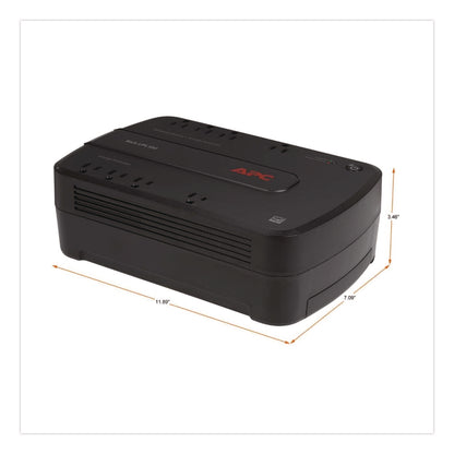 APC® Back-UPS ES 550VA System, 8 Outlets, 550 VA, 365 J (SEU733726)