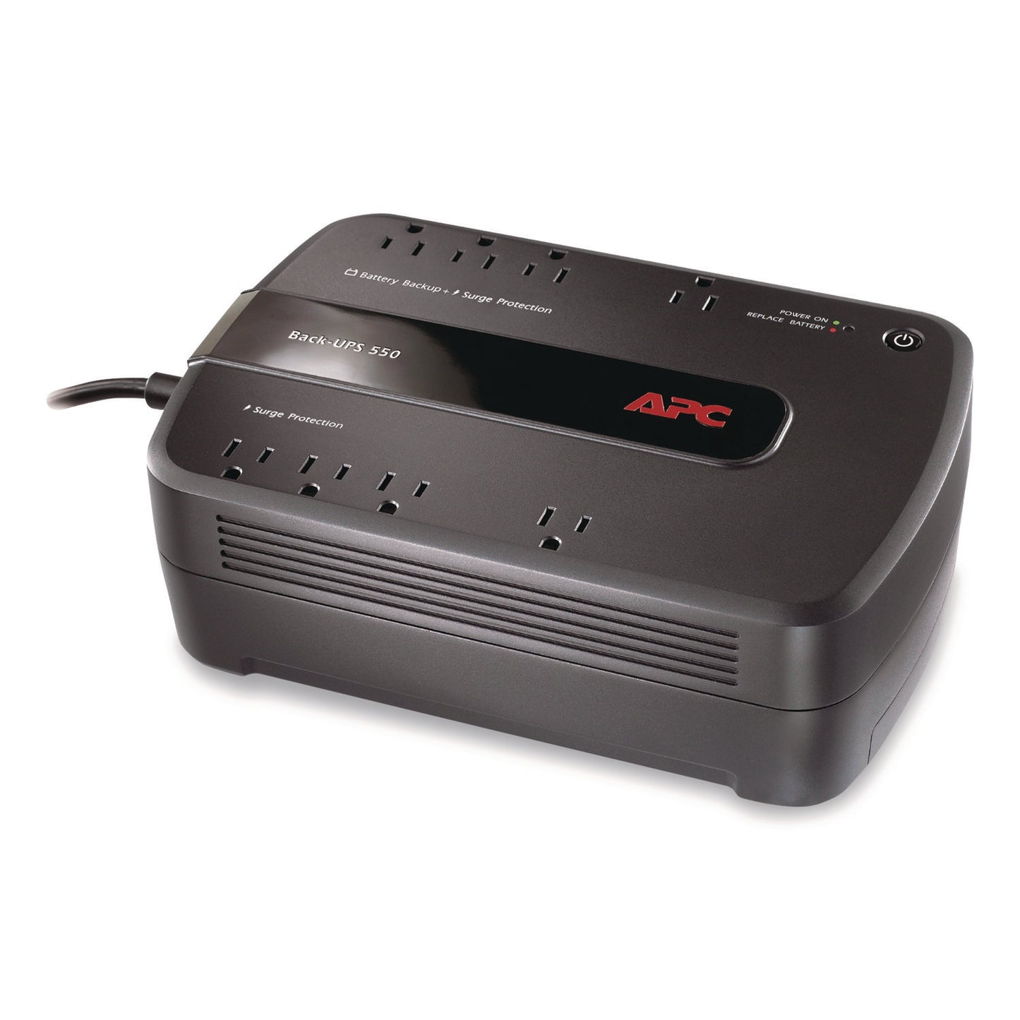 APC® Back-UPS ES 550VA System, 8 Outlets, 550 VA, 365 J (SEU733726)