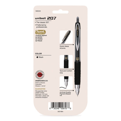 uniball®-signo-207-gel-pen-retractable-fine-0-5-mm-black-ink-smoke-black-barrel-5-pack-ubc1960240_2