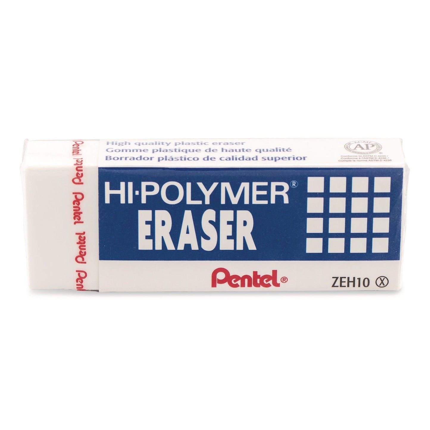 pentel®-hi-polymer-eraser-for-pencil-marks-rectangular-block-white-10-box-penzeh10pc10_2