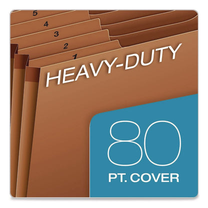 Pendaflex® Heavy-Duty Expanding File, 31 Sections, 1/3-Cut Tabs, Legal Size, Redrope (PFXR219DHD)