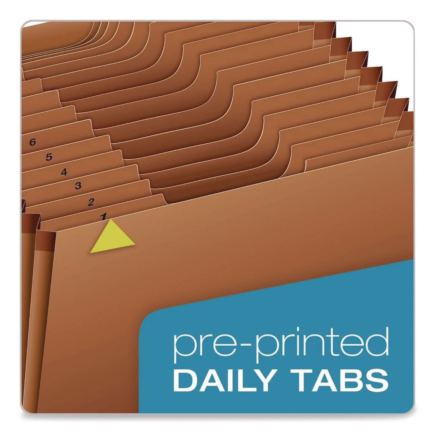 Pendaflex® Heavy-Duty Expanding File, 31 Sections, 1/3-Cut Tabs, Legal Size, Redrope (PFXR219DHD)