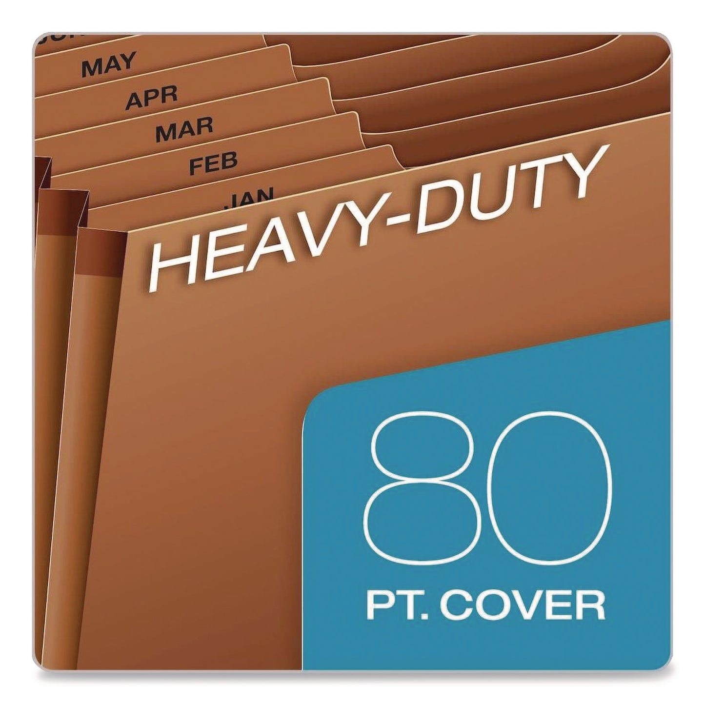Pendaflex® Heavy-Duty Expanding File, 12 Sections, 1/3-Cut Tabs, Legal Size, Redrope (PFXR219MHD)