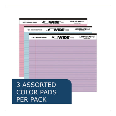 roaring-spring®-wide-landscape-format-writing-pad-unpunched-medium-college-rule-assorted-colors-40-11-x-8-5-sheets-3-pack-roa74535_2