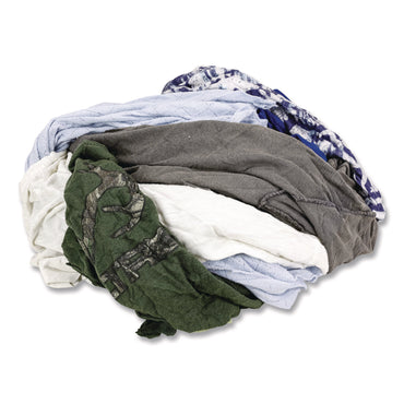 HOSPECO® Reclaimed Colored Knits - T-Shirt/Polo, Assorted Sizes and Colors, 25 lb/Box (HOS13525)
