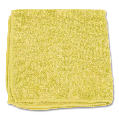 Boardwalk® Microfiber Cleaning Cloths, 12 x 12, Yellow, 12/Pack (BWK12YELCLOTH)