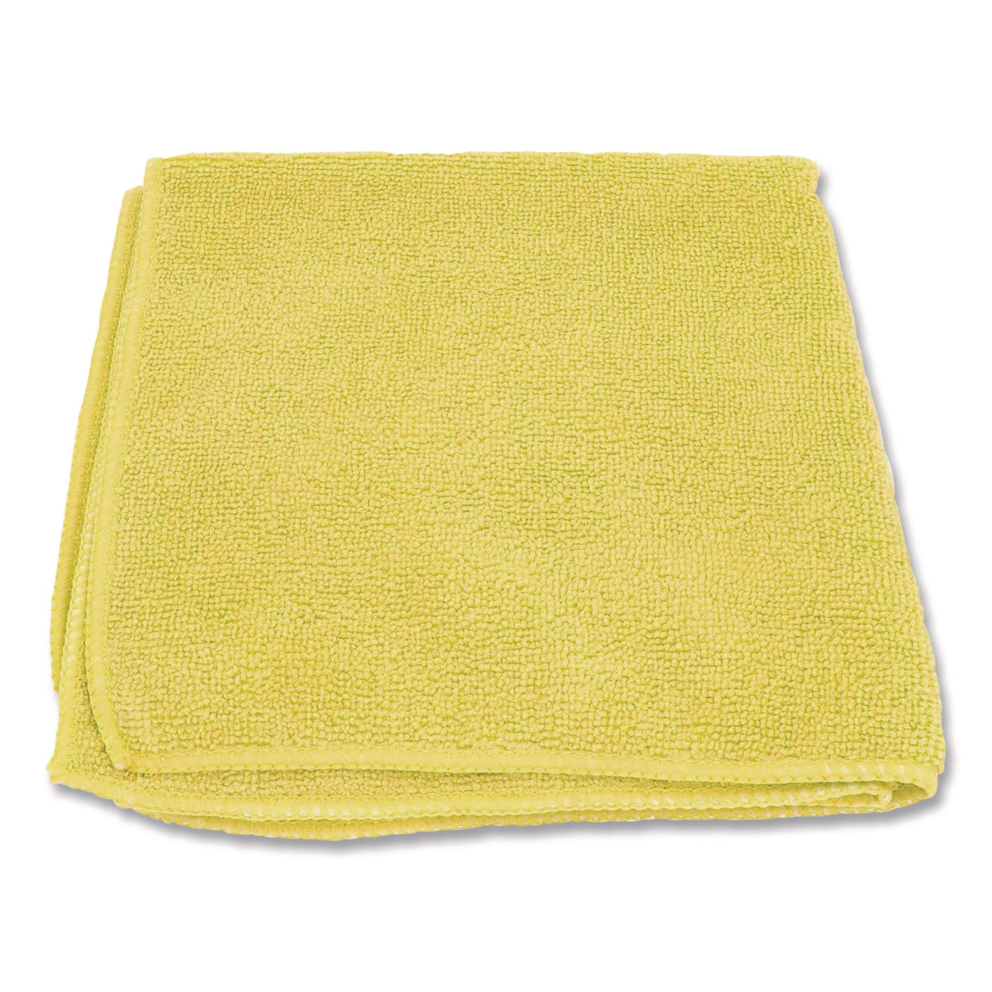 Boardwalk® Microfiber Cleaning Cloths, 12 x 12, Yellow, 12/Pack (BWK12YELCLOTH)