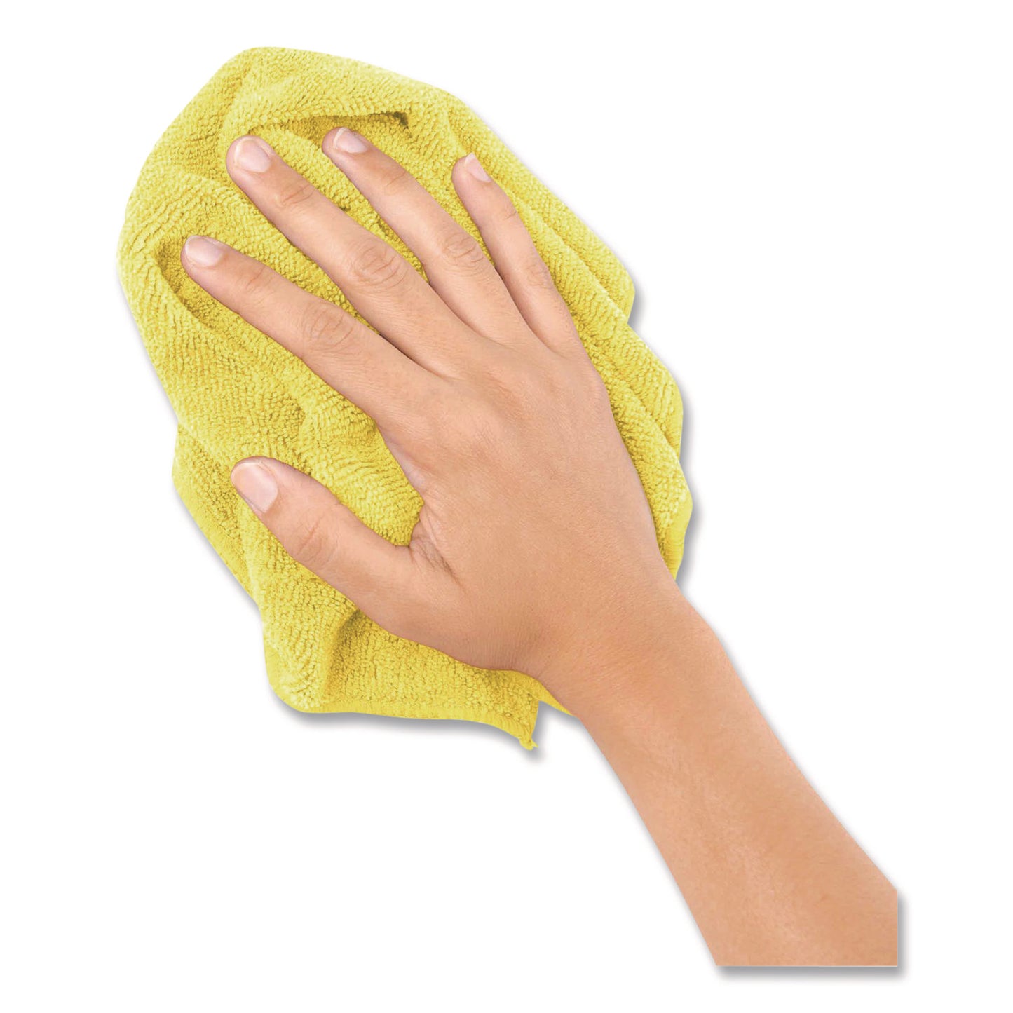 Boardwalk® Microfiber Cleaning Cloths, 12 x 12, Yellow, 12/Pack (BWK12YELCLOTH)