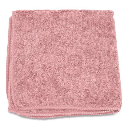 Boardwalk® Microfiber Cloths, 12 x 12, Pink, 12/Pack (BWK12PINCLOTH)