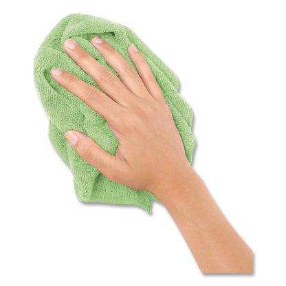 Boardwalk® Microfiber Cloths, 12 x 12, Green, 12/Pack (BWK12GRECLOTH)