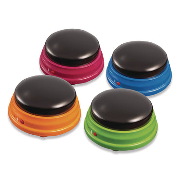 Learning Resources® Recordable Answer Buzzers, Ages 3 and Up, 4 Buzzers (LRNLER3769)