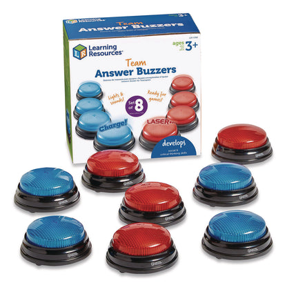 Learning Resources® Team Answer Buzzers, Ages 3 and Up, 4 Buzzers (LRNLER3780)
