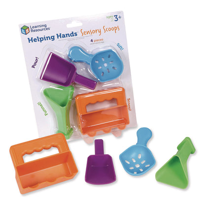 Learning Resources® Helping Hands Sensory Scoops, Grades Pre-K to 2, 4 Pieces (LRNLER5567)