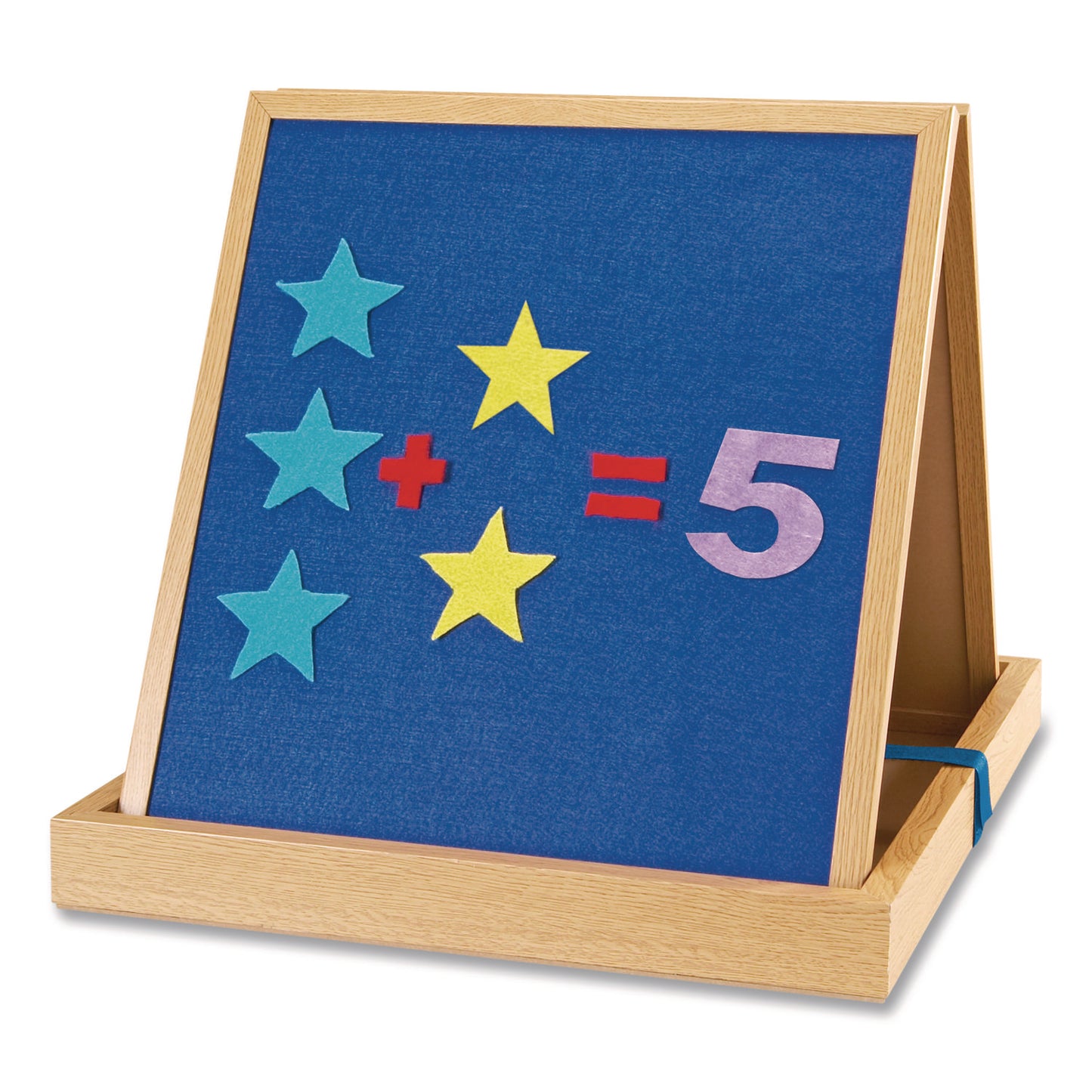 Learning Resources® Double-Sided Tabletop Easel, 15.75" x 17.5", White/Blue Surface (LRNLER7286)