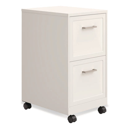 Alera® Two-Drawer Mobile Vertical File, 2 Letter-Size File Drawers, 14.25 x 18 x 26.7, Pearl White (ALEHSVF1824WH)