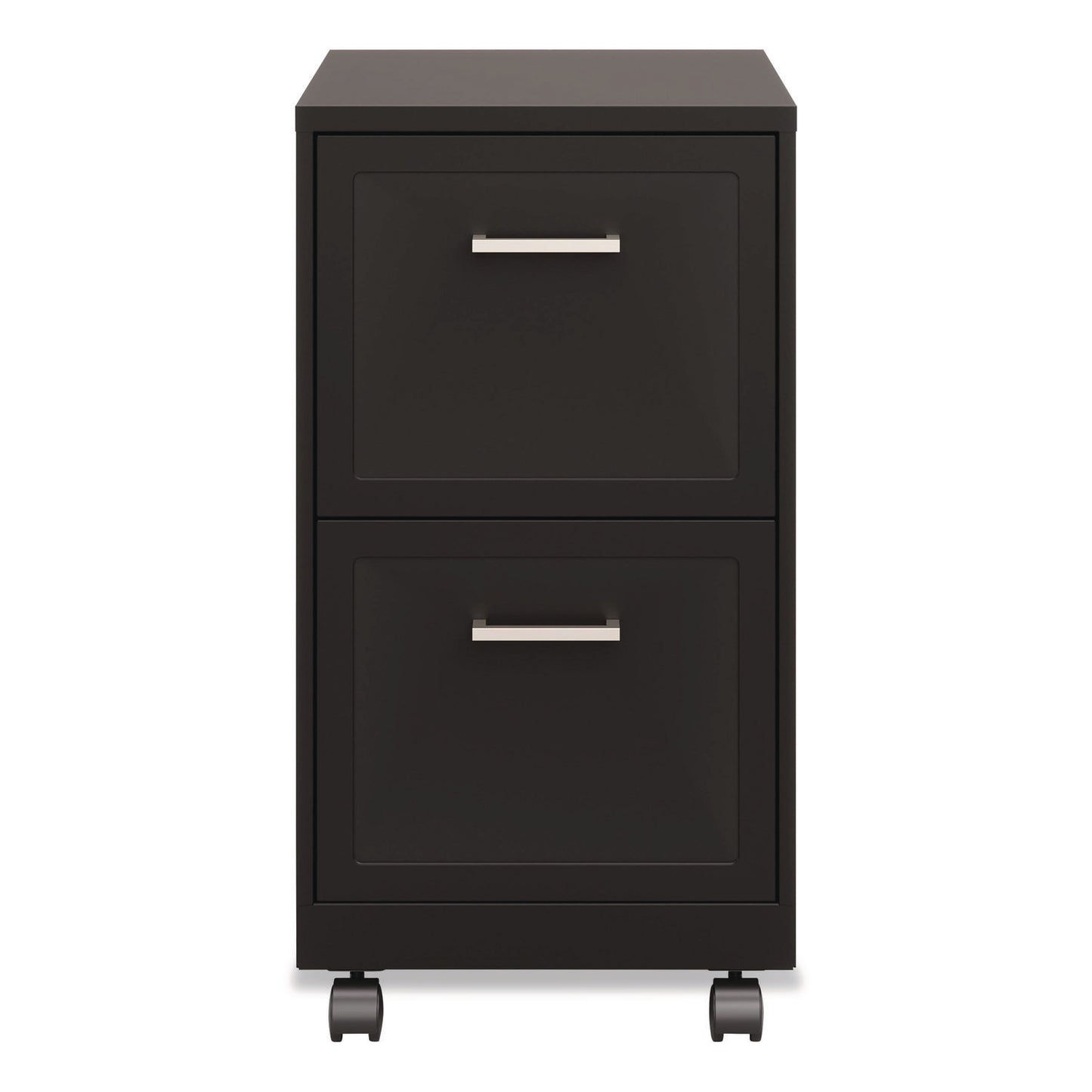 Alera® Two-Drawer Mobile Vertical File, 2 Letter-Size File Drawers, 14.25 x 18 x 26.7, Black (ALEHSVF1824BL)