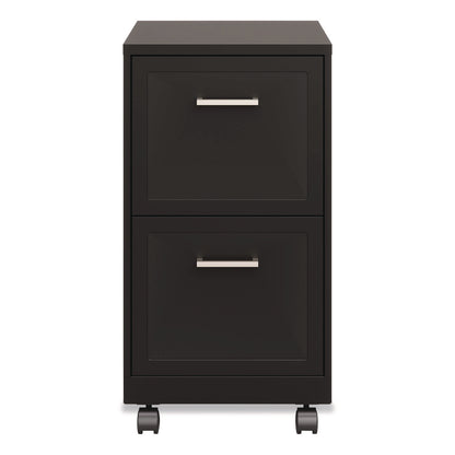 Alera® Two-Drawer Mobile Vertical File, 2 Letter-Size File Drawers, 14.25 x 18 x 26.7, Black (ALEHSVF1824BL)