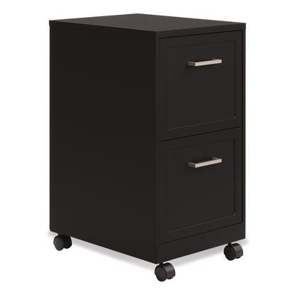 Alera® Two-Drawer Mobile Vertical File, 2 Letter-Size File Drawers, 14.25 x 18 x 26.7, Black (ALEHSVF1824BL)