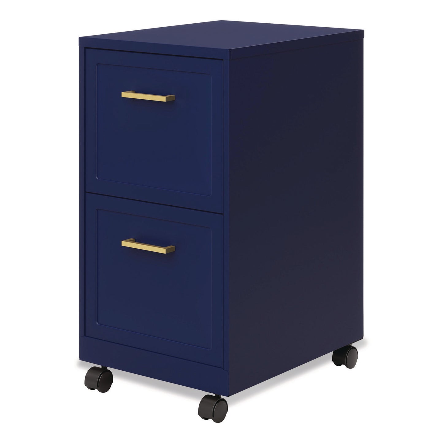 Alera® Two-Drawer Mobile Vertical File, 2 Letter-Size File Drawers, 14.25 x 18 x 26.7, Navy (ALEHSVF1824NY)